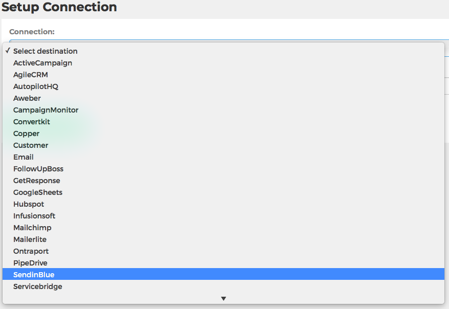 Set up connection