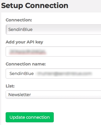 Update connection